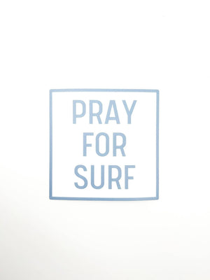 Pray For Surf Sticker Beach Decal Surfing Waterproof, Laptop