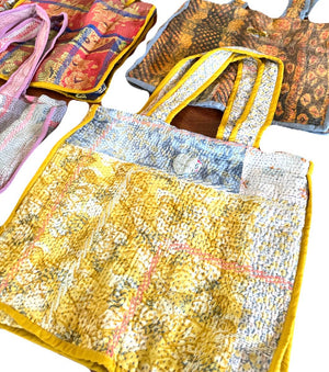 KANTHA TOTE - TWO HANDLE