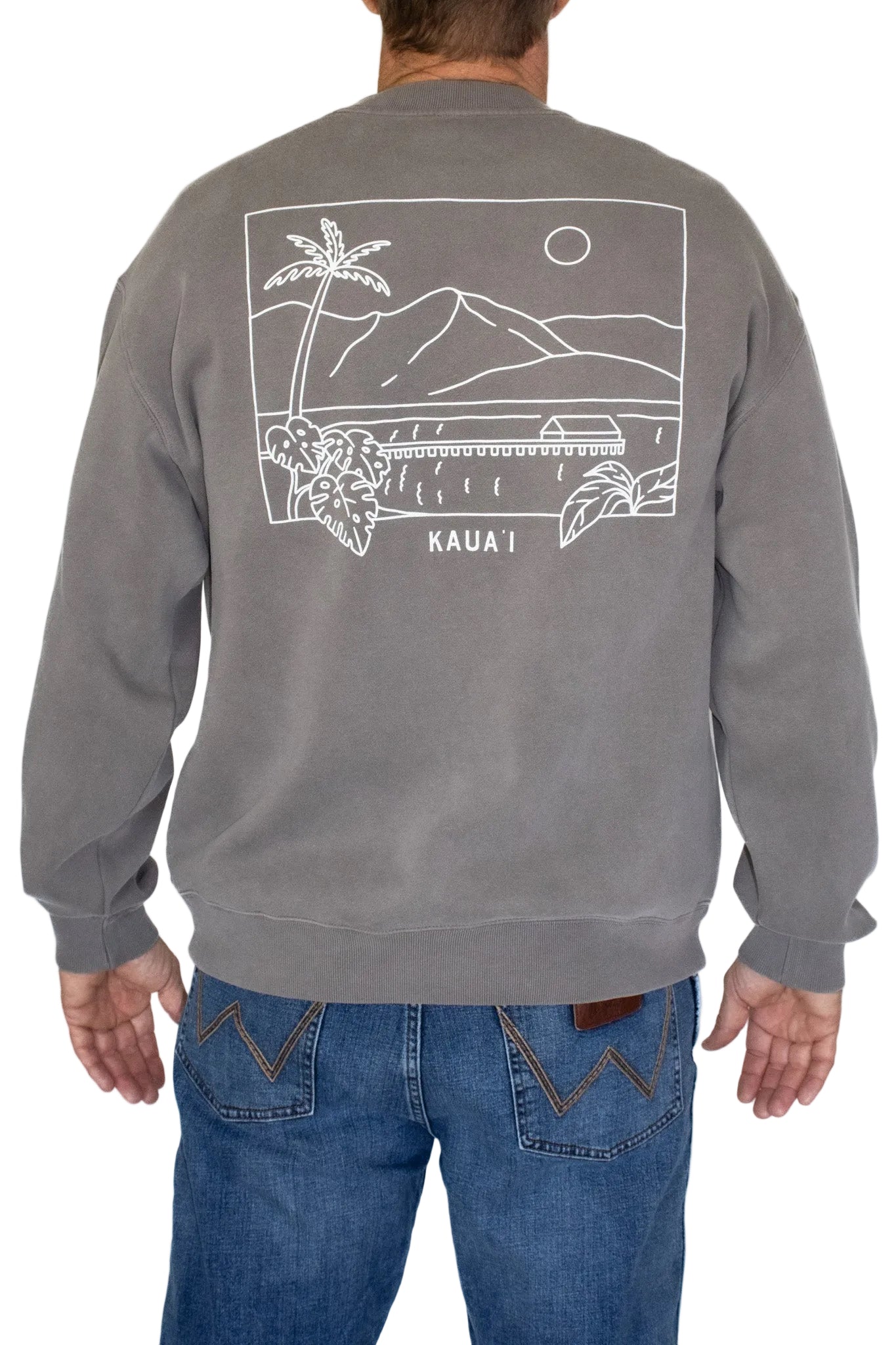 Men’s Hanalei Pier Faded Crewneck