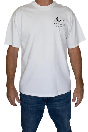 Hanalei Moonlight Oversized T White
