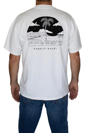Hanalei Moonlight Oversized T White