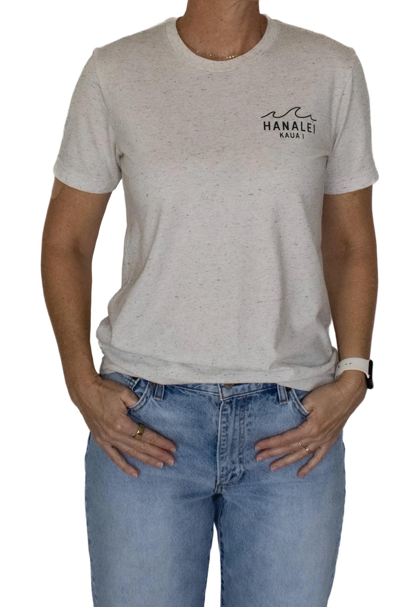 Hanalei Beach Girls Shirt Oatmeal