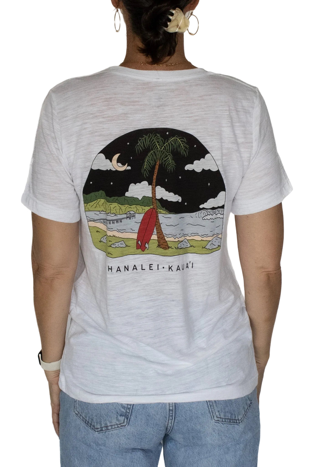 Hanalei Moonlight Slub Tee