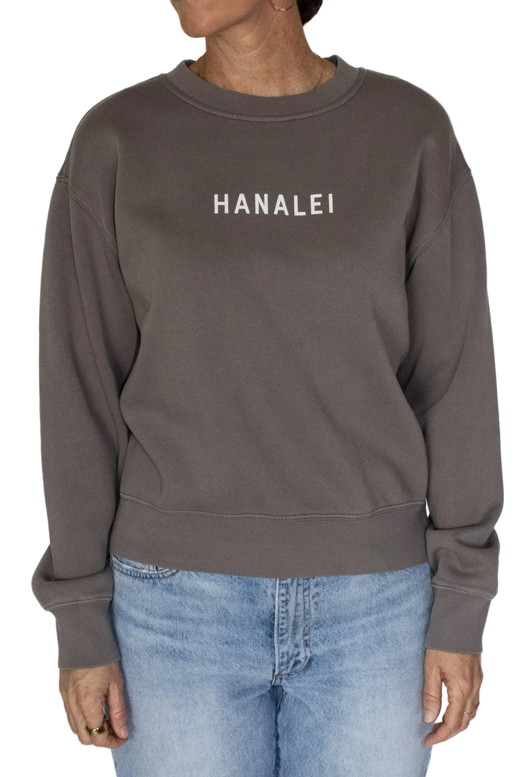 Women’s Hanalei Pier Faded Cropped Crewneck