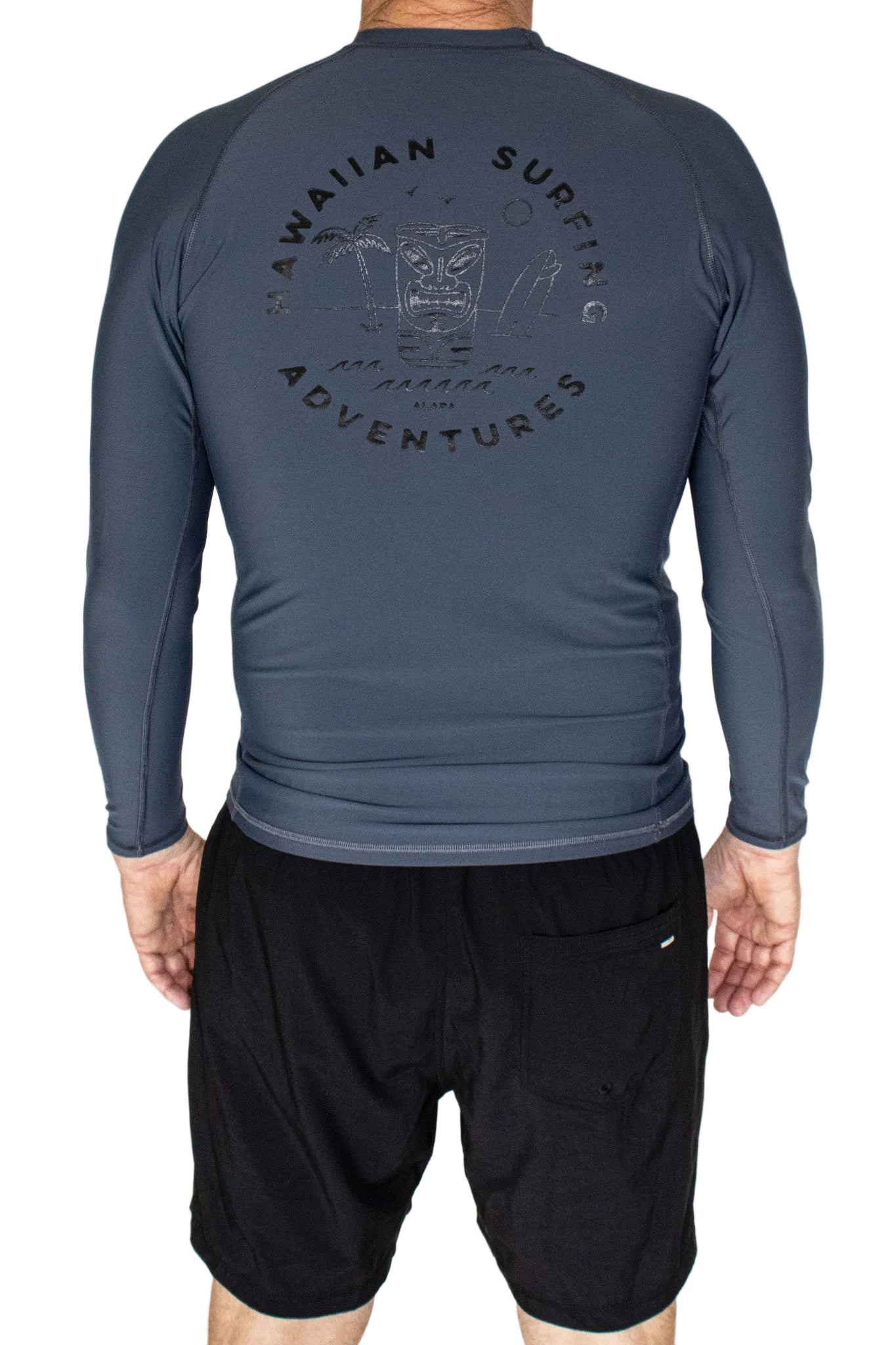 Logo Rash Guard Long Sleeve Men’s Grey