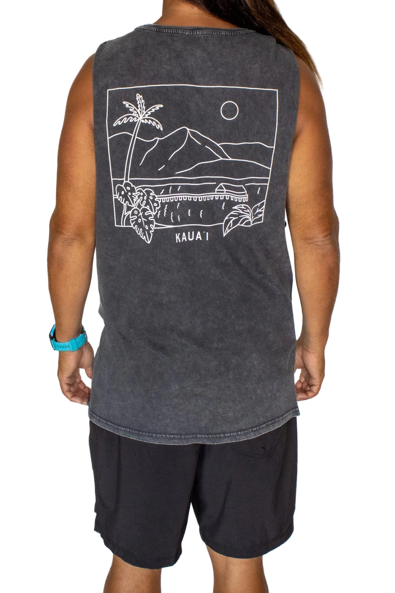 Hanalei Pier Cut Off Black Stone