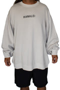 Hanalei Beach Boys Faded Bone Crewneck