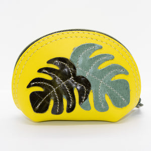 Leather Appliqué Pouch