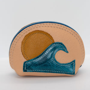 Leather Appliqué Pouch