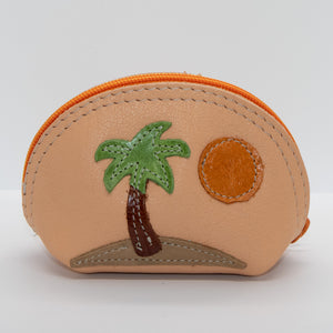 Leather Appliqué Pouch