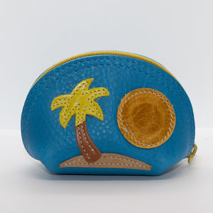 Leather Appliqué Pouch