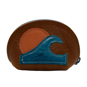 Leather Appliqué Pouch