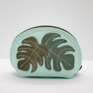 Leather Appliqué Pouch