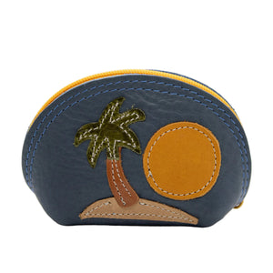 Leather Appliqué Pouch