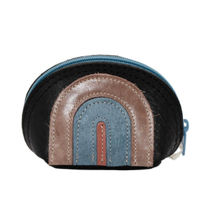 Leather Appliqué Pouch