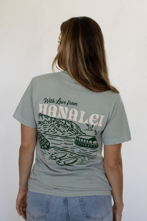 With Love From Hanalei Green Tee