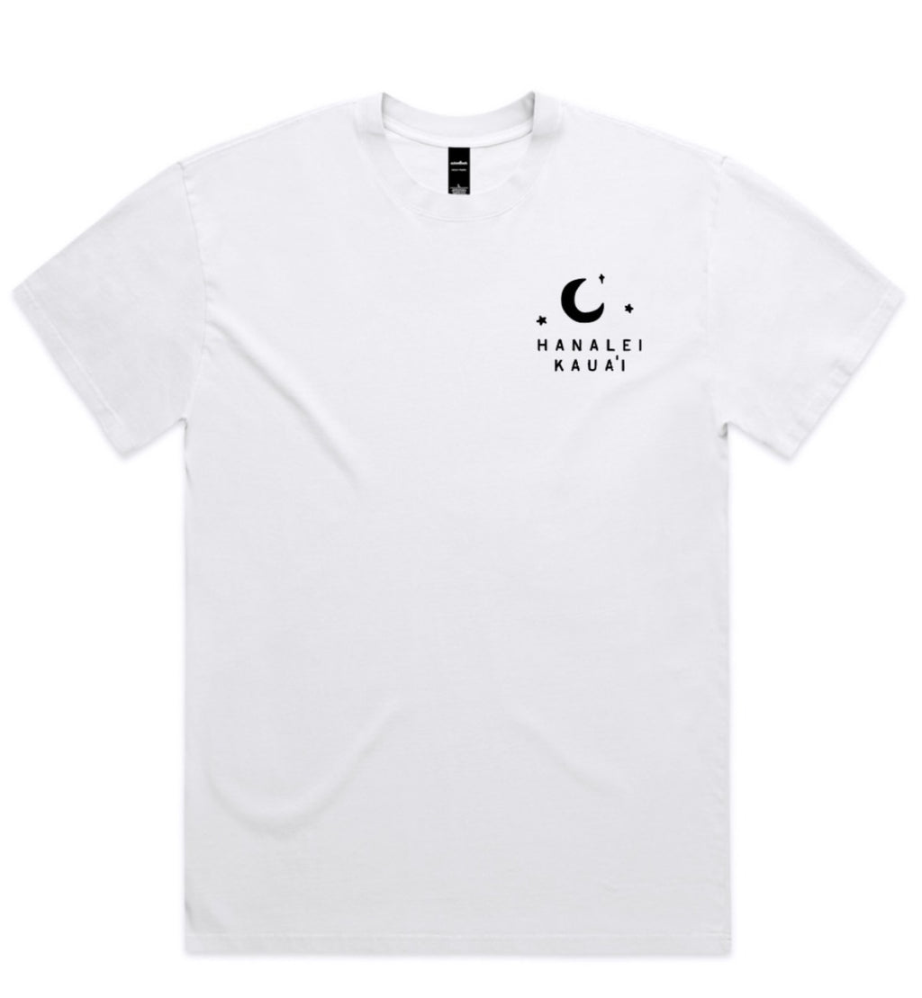 Hanalei Moonlight Oversized T White