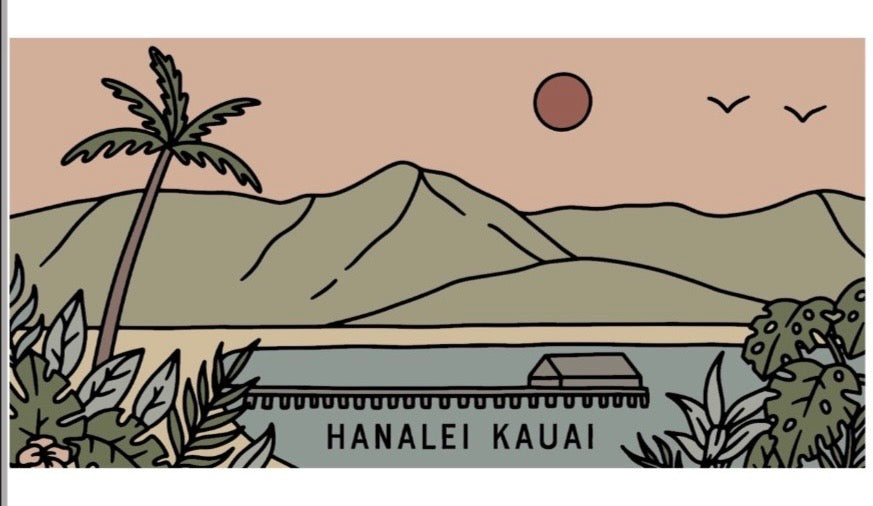 Velour Hanalei Beach Towel