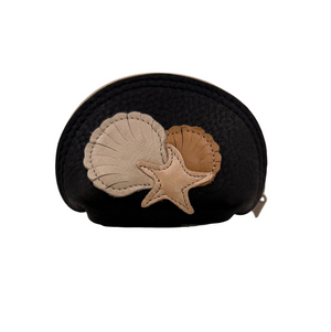 Leather Appliqué Pouch