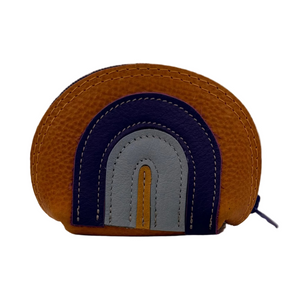 Leather Appliqué Pouch