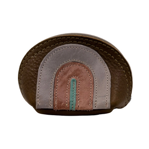 Leather Appliqué Pouch