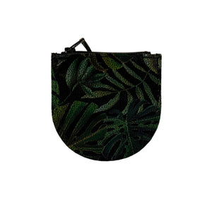 Palm Print Leather Coin Purse