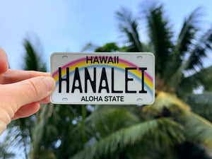 Hanalei License Plate Sticker