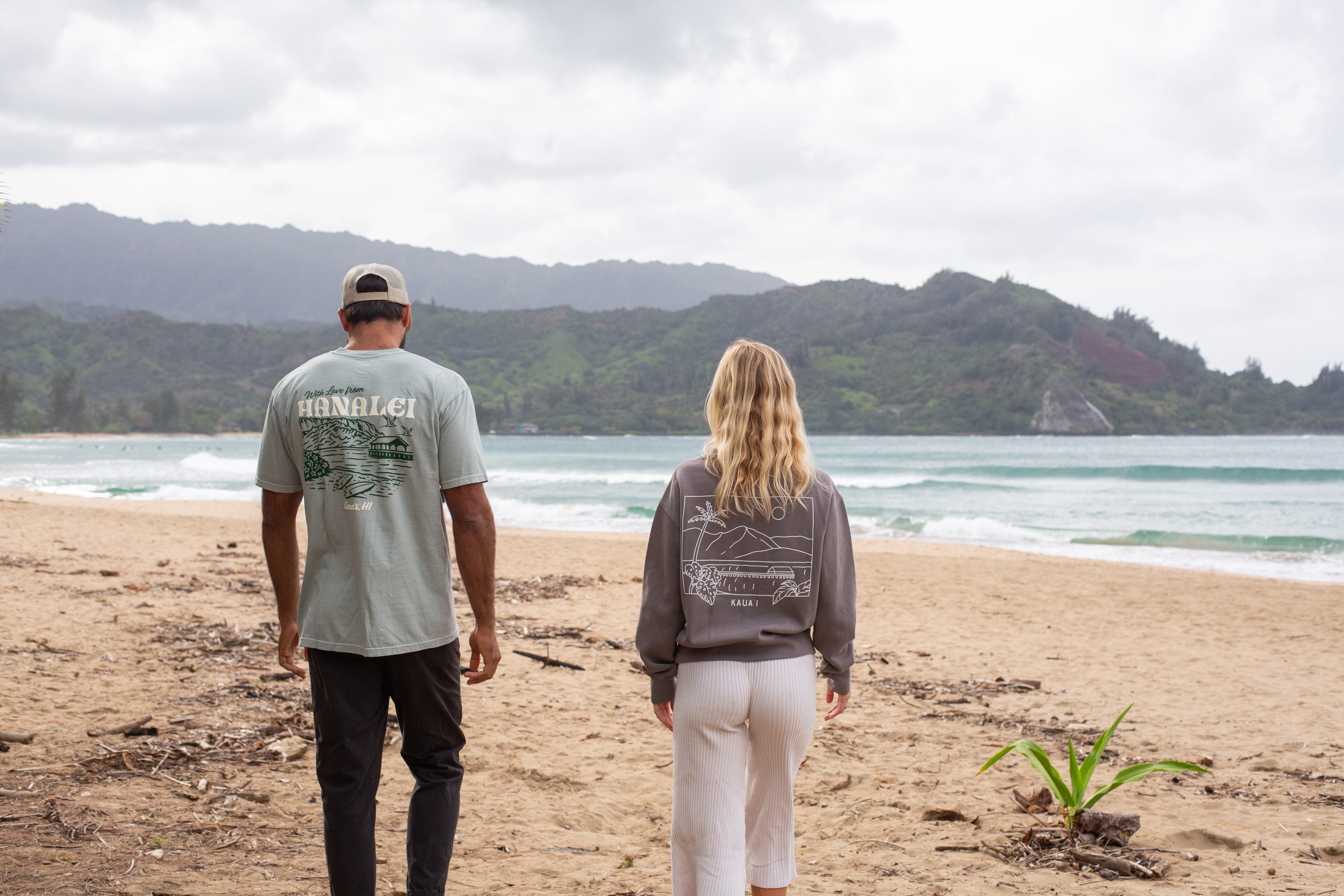 With Love Hanalei Green Tee