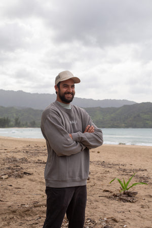 Men’s Hanalei Pier Faded Crewneck