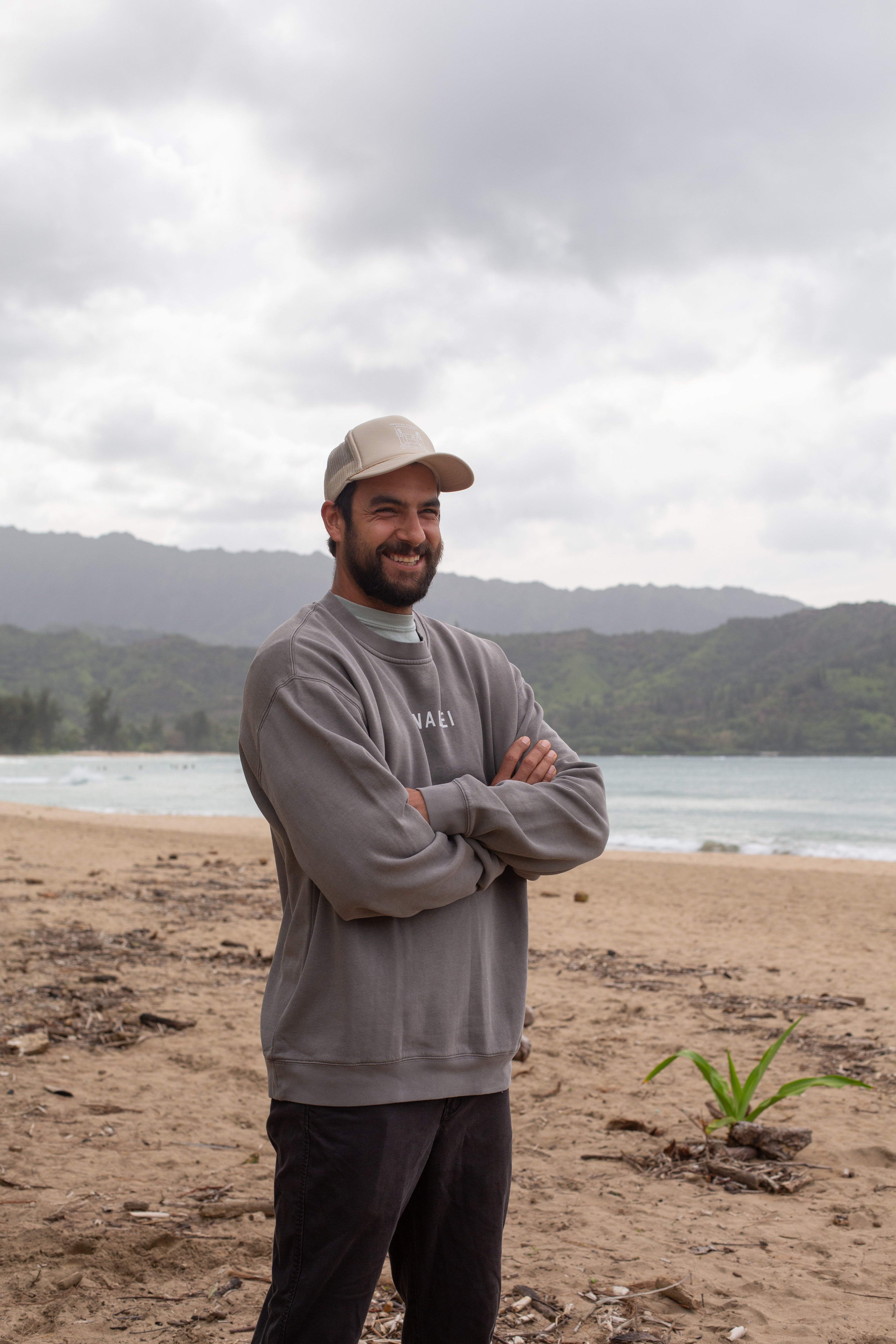 Men’s Hanalei Pier Faded Crewneck