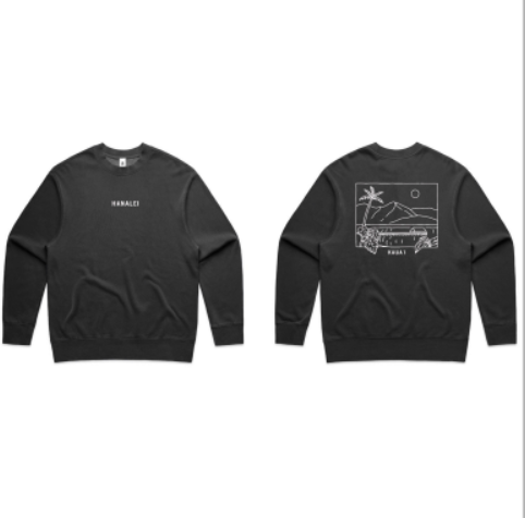 Toddler Crewneck Black Pier Logo
