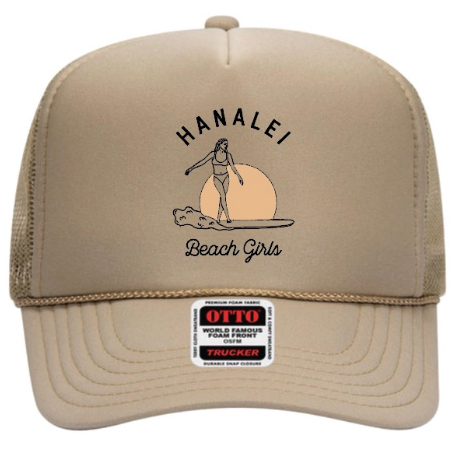 Hanalei Beach Girls Trucker