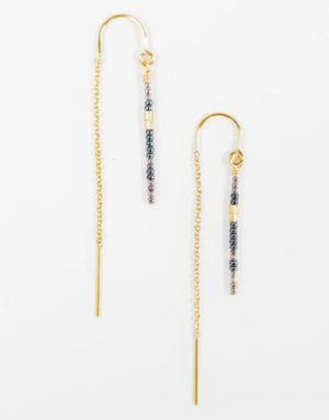 Italian Glass Minimal Earring