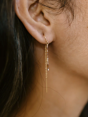 Italian Glass Minimal Earring