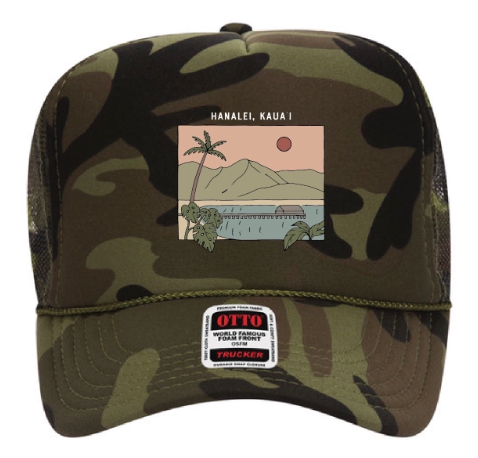 Hanalei Pier Color Trucker