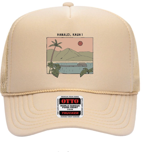 Hanalei Pier Color Trucker