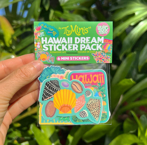 THE MINIS : Assorted Sticker Pack Collection Featuring Mini Designs and Characters