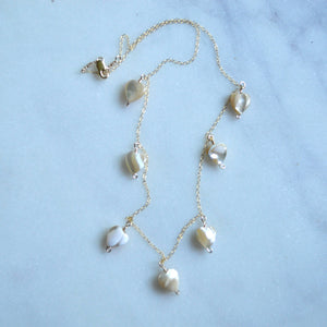 Mother of Pearl Heart Necklace