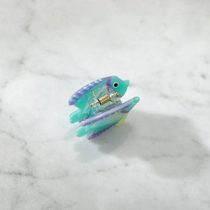 Mini Seafoam Reef Fish Hair Clip Claw