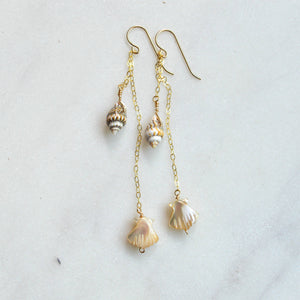Dangling Shell Earrings