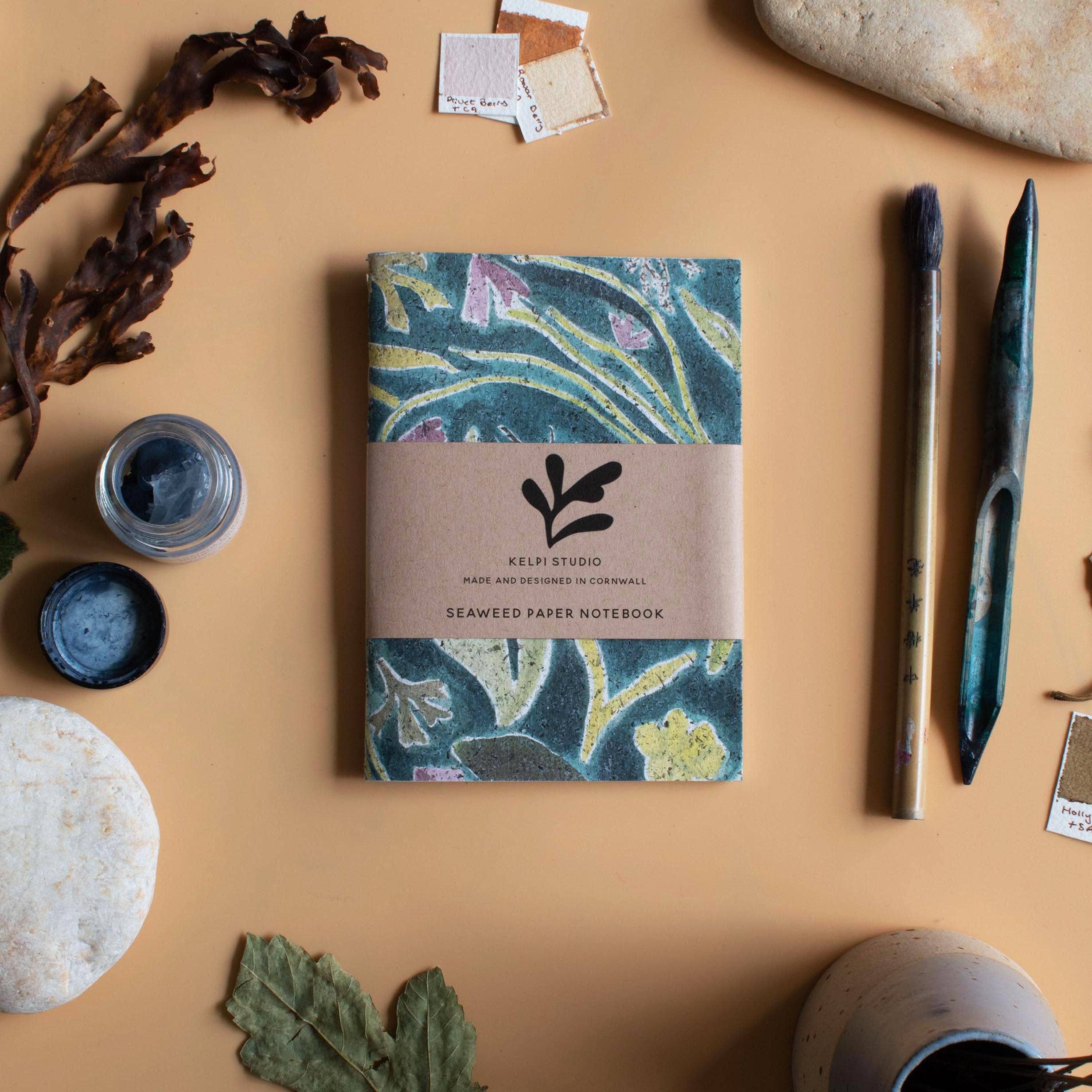 Lined Seaweed Paper A6 Notebook