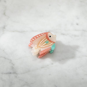 Mini Peach Reef Fish Hair Eco-Friendly  Clip Claw