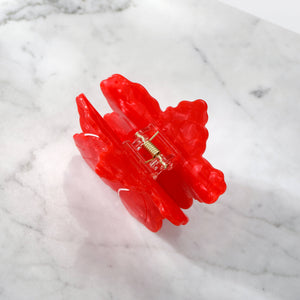 Red Hibiscus Hair Eco Friendly Clip Claw - Large