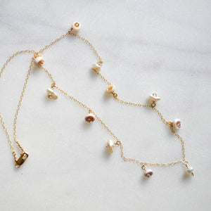 Keshi Pearl & Puka Shell Necklace