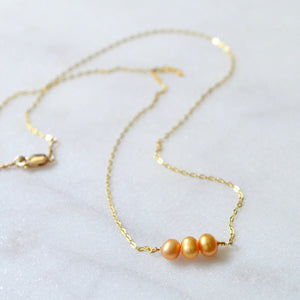 Triple Pearl Necklace