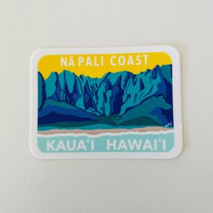 Kauai Na Pali coast Sticker - Hawaii Island Series