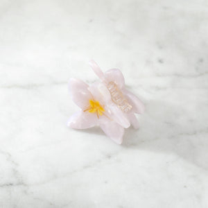 Plumeria Frangipani Hair Eco Friendly  Clip Claw, White