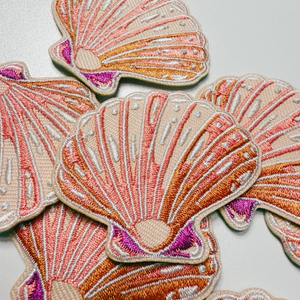2" Shell  - Embroidered Hat Patch
