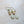 Opaque Sea Foam Glass Earrings