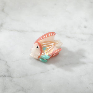 Mini Peach Reef Fish Hair Eco-Friendly  Clip Claw